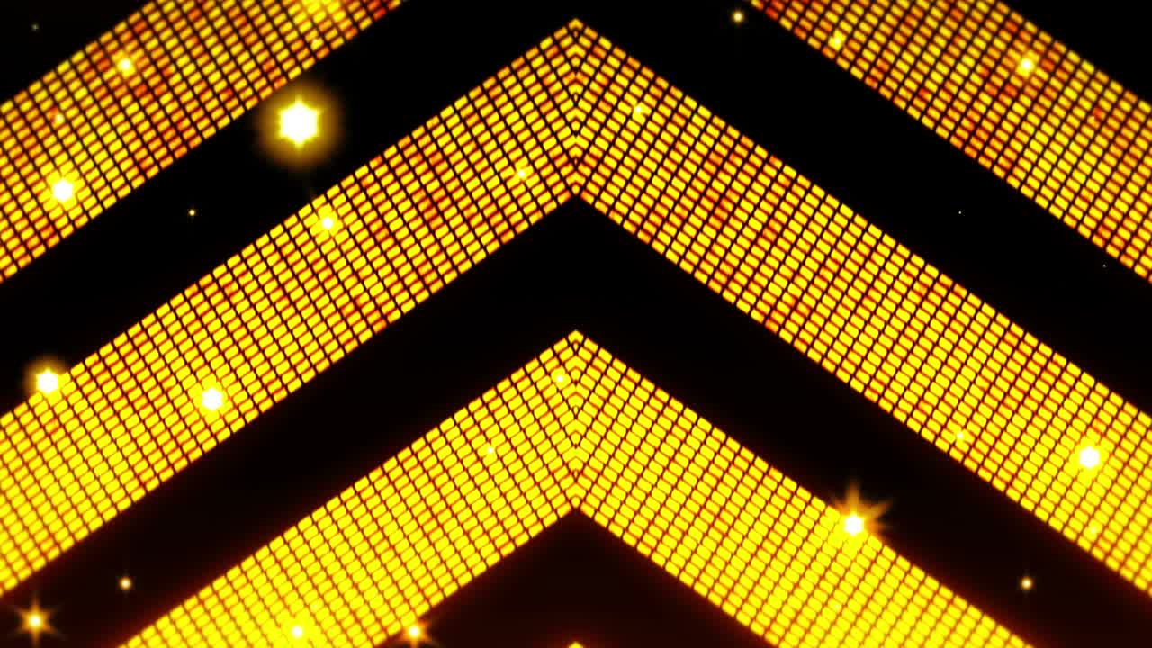 líneas doradas de clase con elementos cuadrados brillantes. fondo de lujo abstracto. concepto geométrico moderno. animación de bucle.