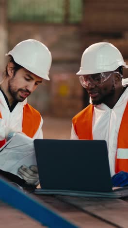 industrial workers collaborating