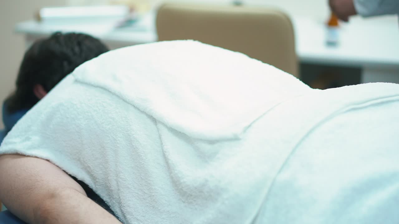 허리 치료 세션