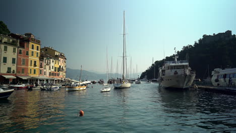 portofino harbor in the morning