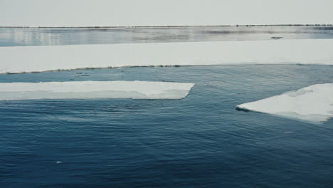 Closeup-Shot-of-Glacier-Ice-Cap-above-the-Polar-Arctic-Circle-in-Norway