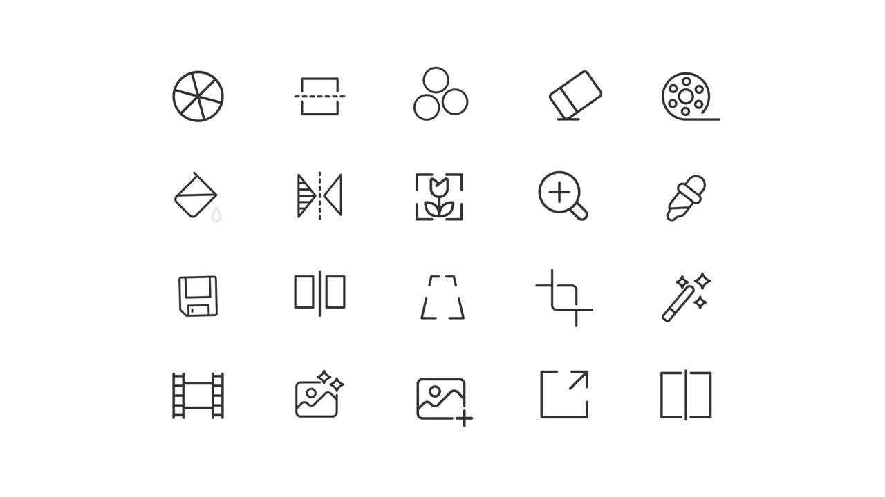 Photo Editor Icons