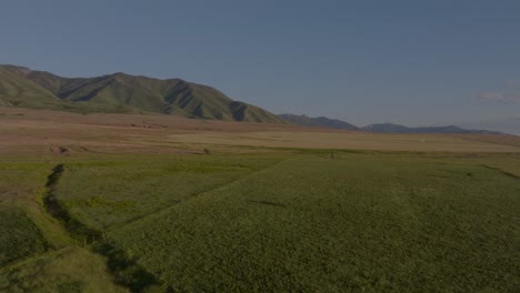 Aerial-View-of-a-Green-Valley-in-Utah