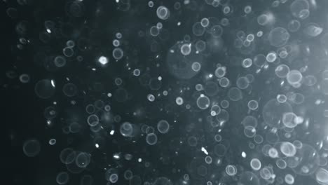 bokeh de partículas abstractas flotantes sobre fondo oscuro