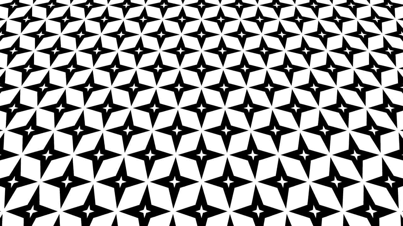 Graphic Pattern in Black and White that tilts up and moves.
