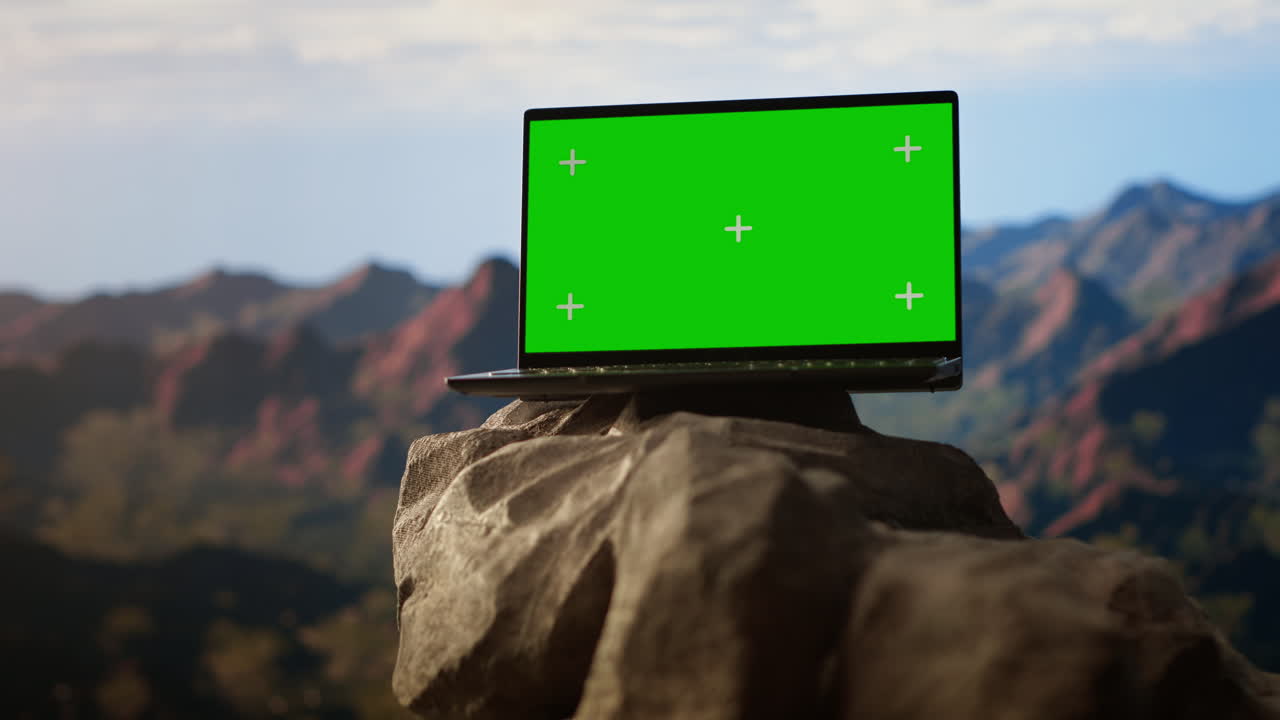 dramático paisaje de montaña rocosa con espacio de copia aislado