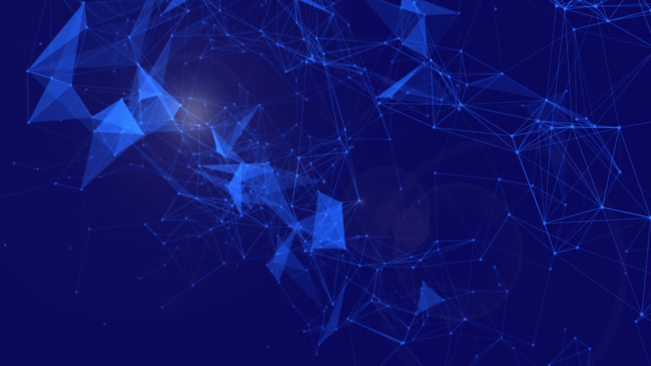 Premium stock video - Animation of blue glowing network of connections ...