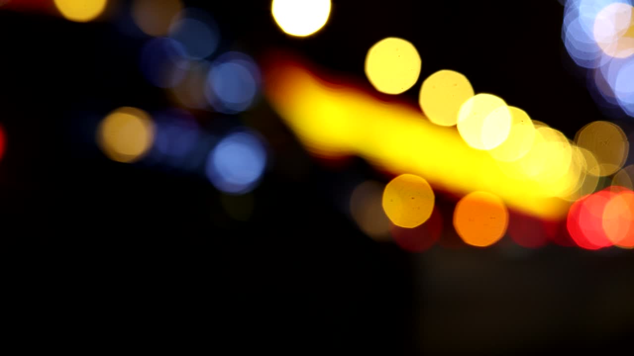 el tráfico está borroso.