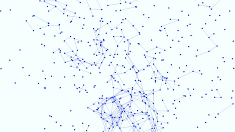 red con patrón de cuadrícula de nodos interconectados representados por puntos azules y líneas blancas