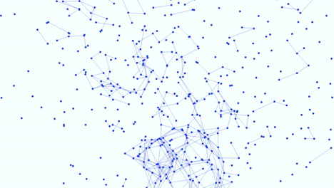 grid-patterned network of interconnected nodes represented by blue dots and white lines