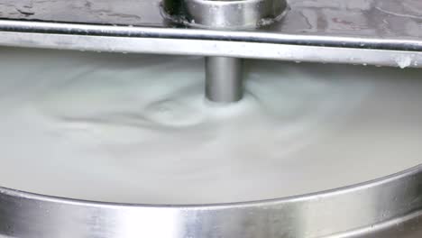 production of cheese in the milk industry