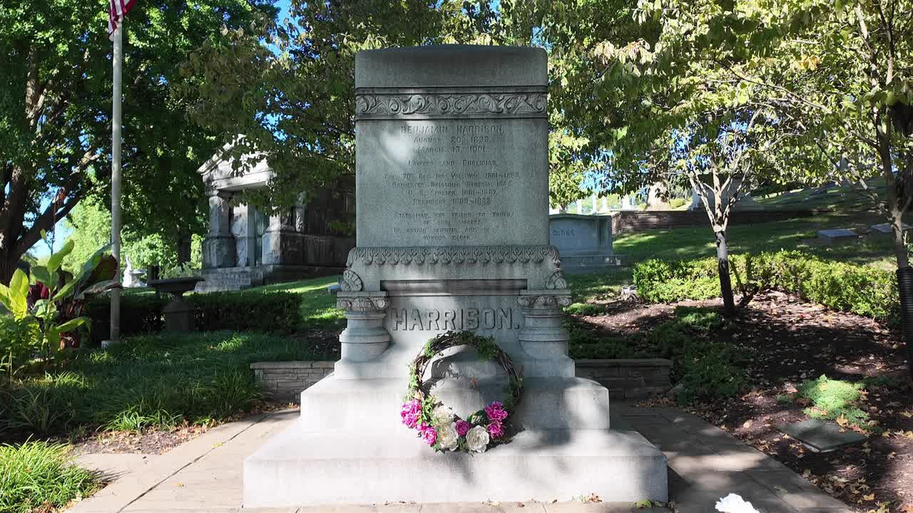 Benjamin Harrison's Grave at Crown Hill Cemetery