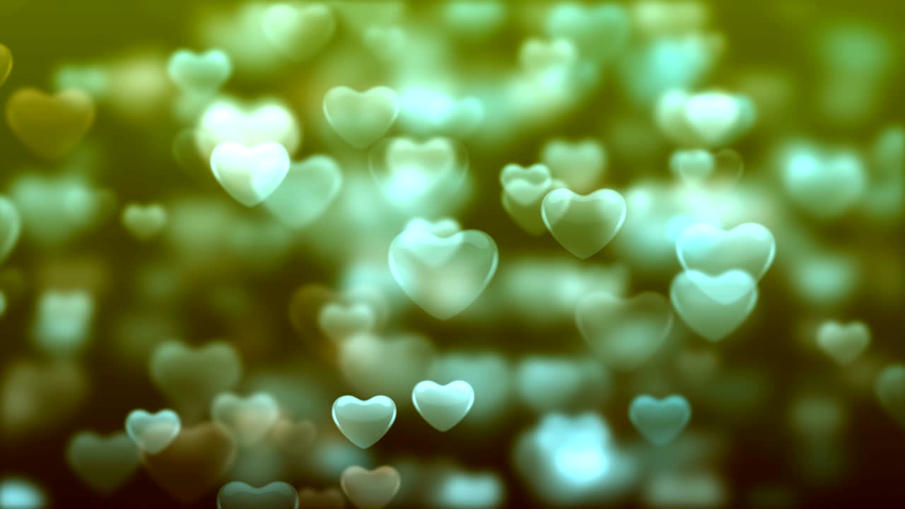 4k 소프트 녹색 심장 배경 (loopable) 스 비디오