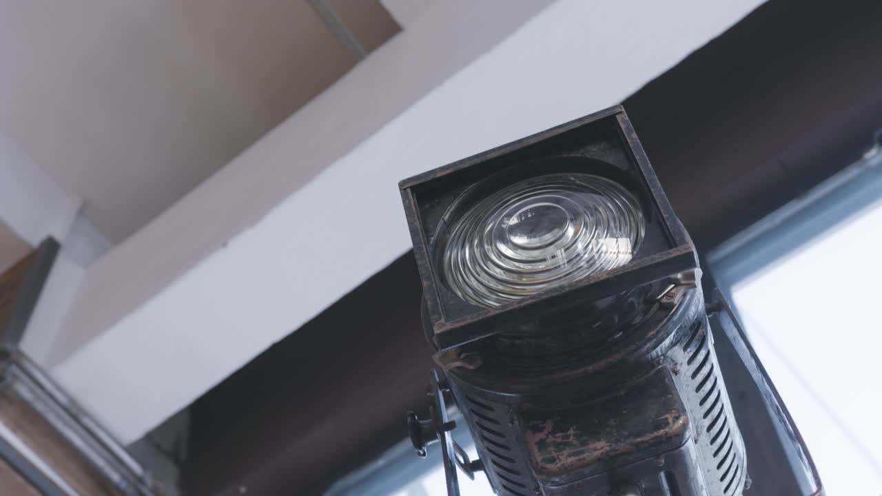 el foco del escenario vintage