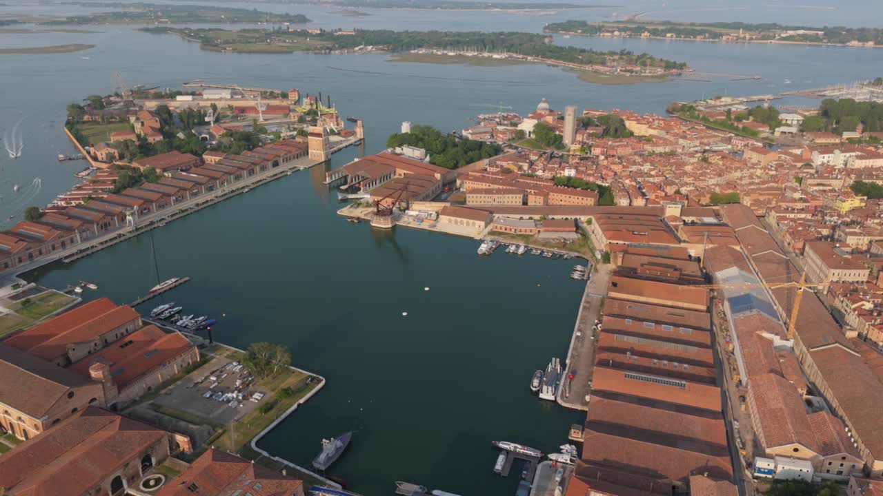 Aerial Shot Venice during Biennale Architecture 2025