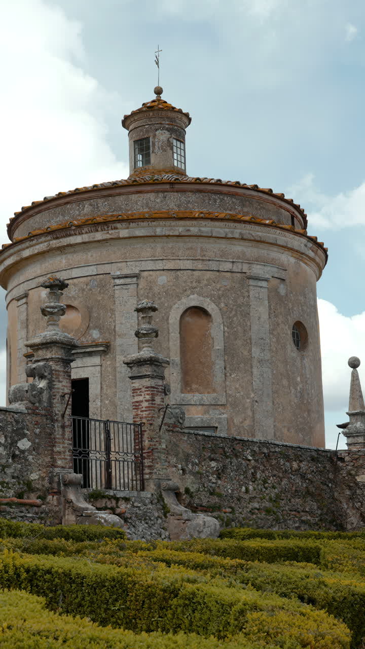 Exterior view of a chapel