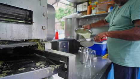 fresh sugarcane juice  from machine- goldy