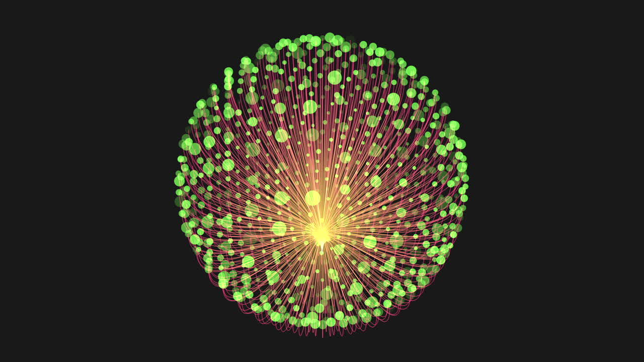 구에 원형 패턴을 형성하는 반이는 점