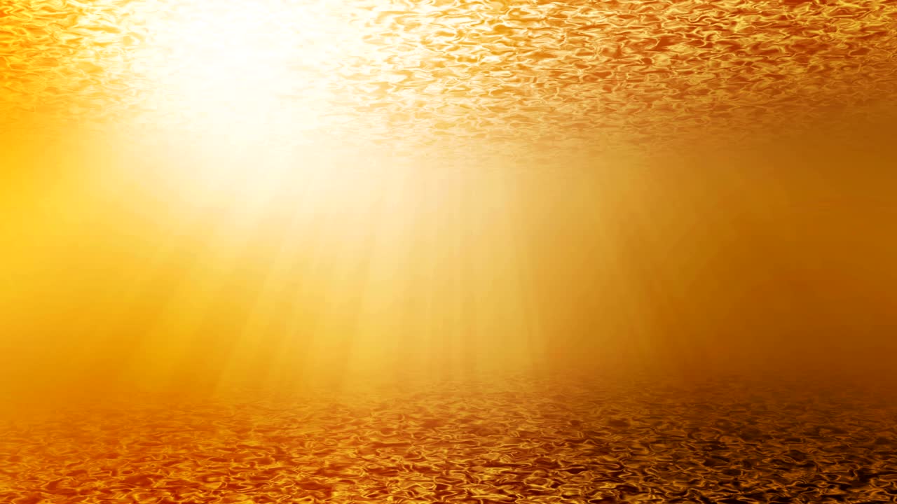 을 을 수 있는 이없는, 따뜻한 오렌지색 수중 파동 배경, 태양 광선, uhd 4k