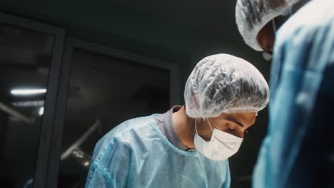 surgeons in an operating room