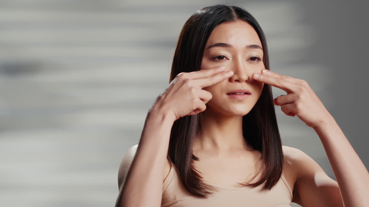 아름다운 아시아 여성 초상화