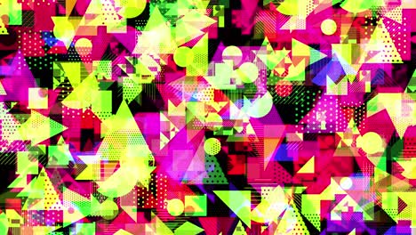 vivid colors minimal shapes abstract graphics[loop]