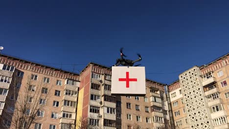 drone delivering medical supplies