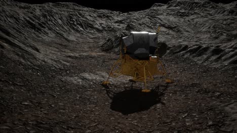 misión de aterrizaje lunar en la luna