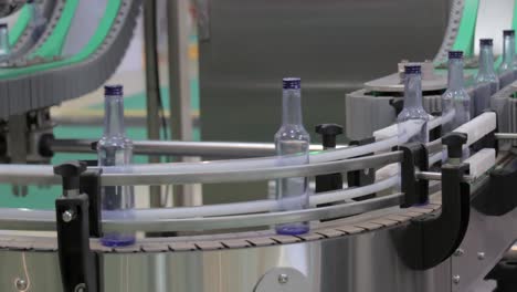 Bottles-on-production-line-plant-or-factory