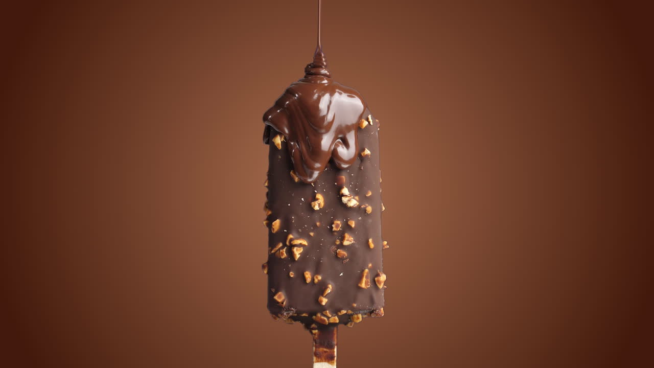 Chocolate Drop On Ice Cream