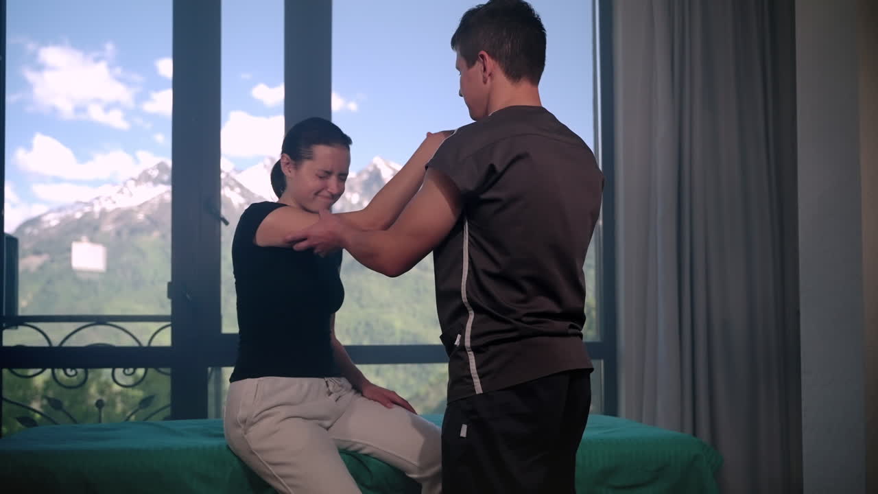 sesión de fisioterapia