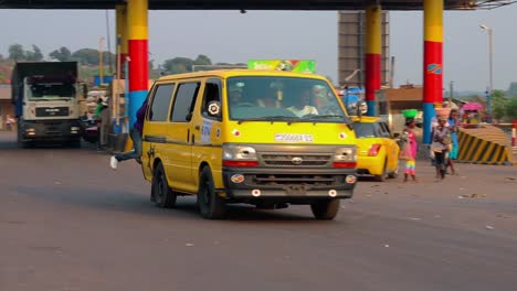 overloaded taxi on rural road - kinshasa kongo central drc congo