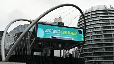 google and adobe at old street, london, united kingdom