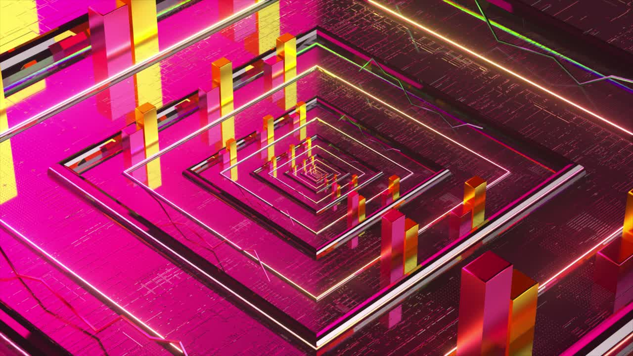 túnel de visualización de datos abstractos