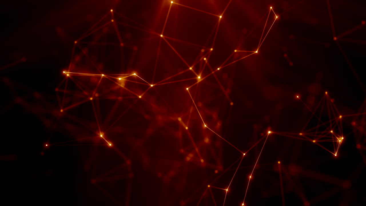 plexus abstracto de red títulos de tecnología ciencia de fondo bucle