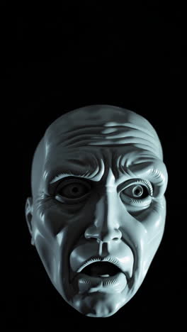 exaggerated 3d rendered head in distress