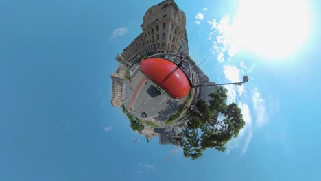 little planet format of munich in germany