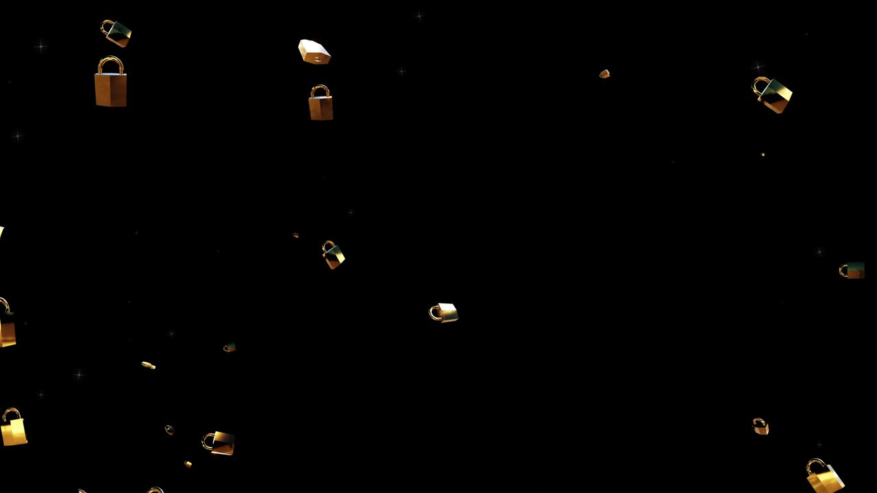 보안 잠금 입자 루프 애니메이션