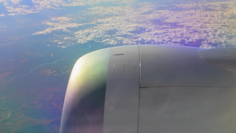 stunning aerial view from airplane window