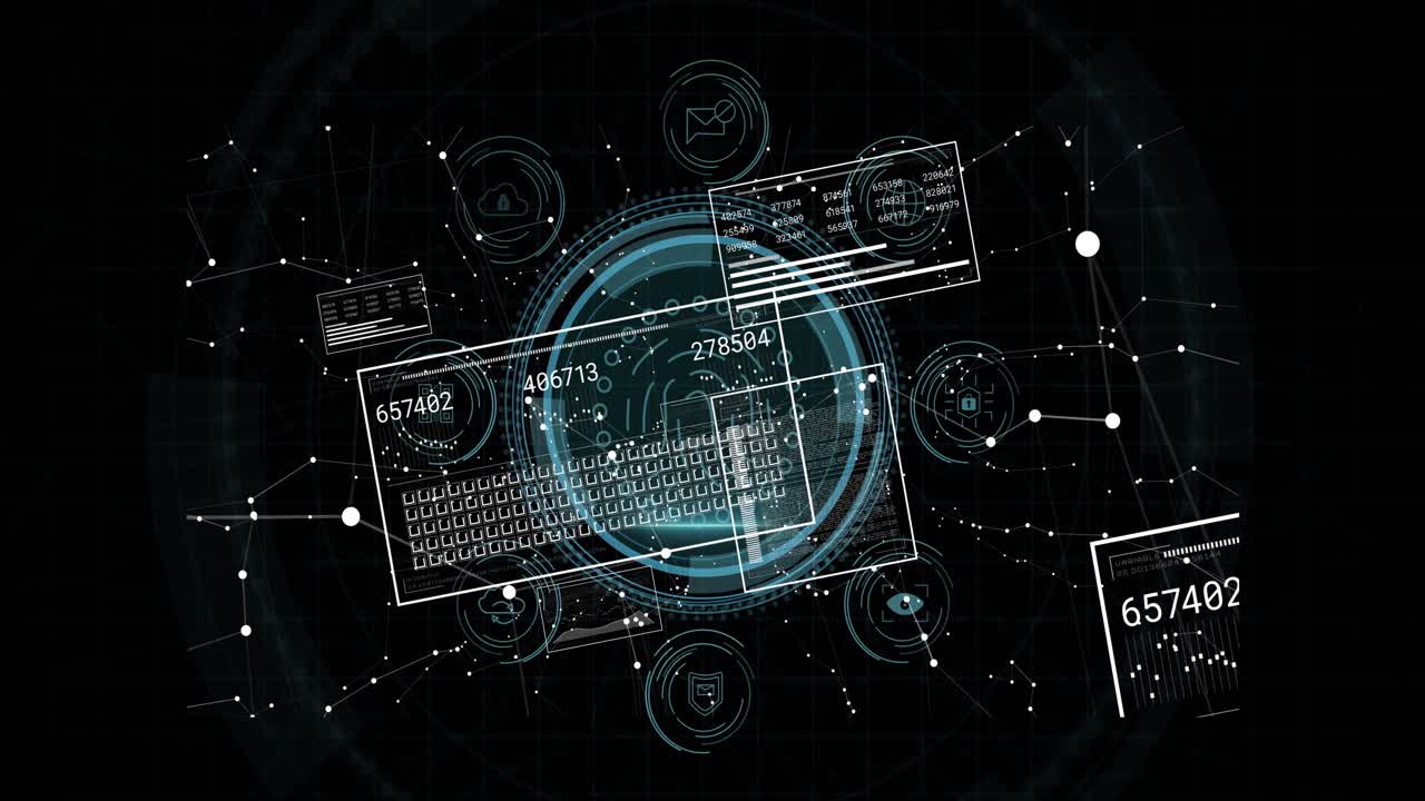 Dark grid forming initiating data protection with panels sliding hologram rotating codes updating