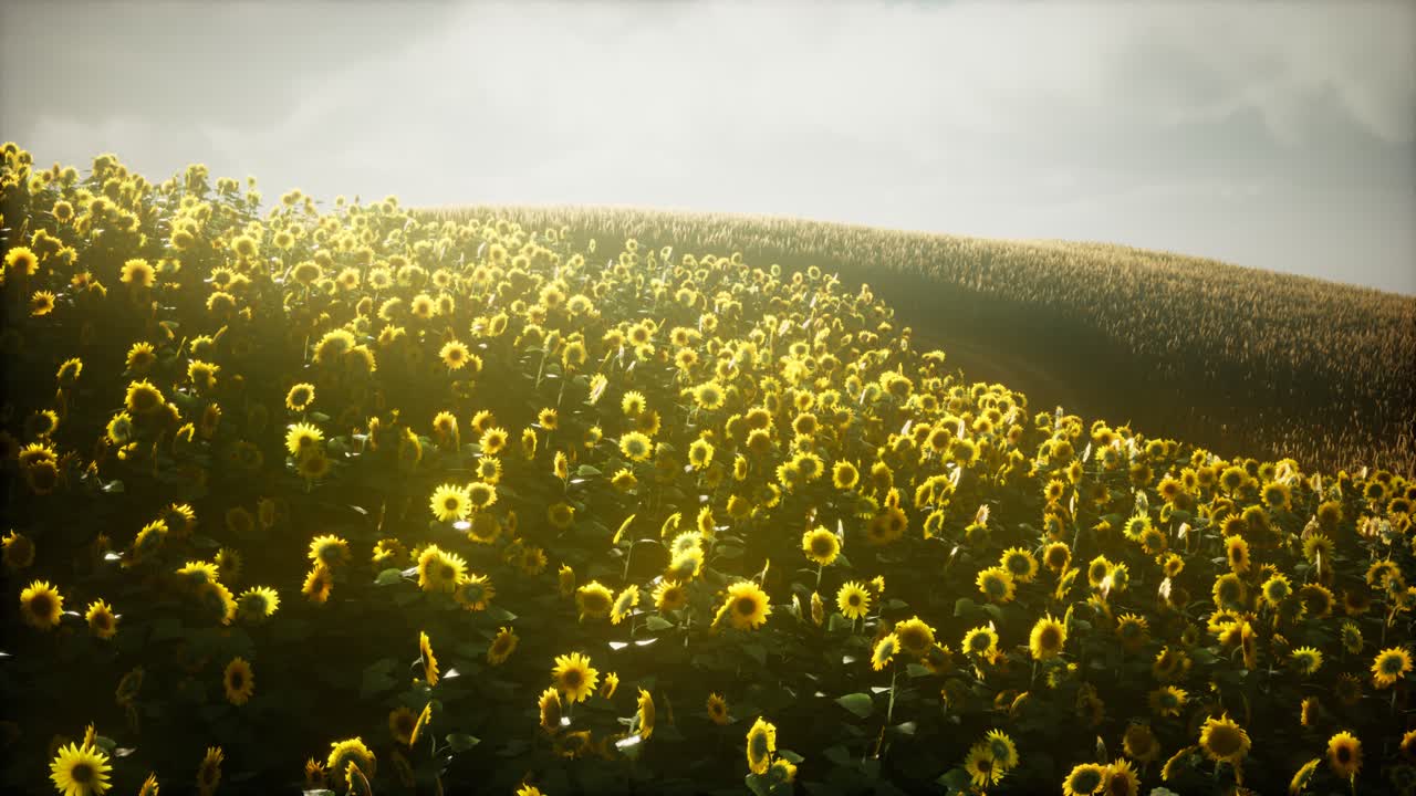 텍사스 해가 지는 아름다운  ⁇ 꽃과 구름