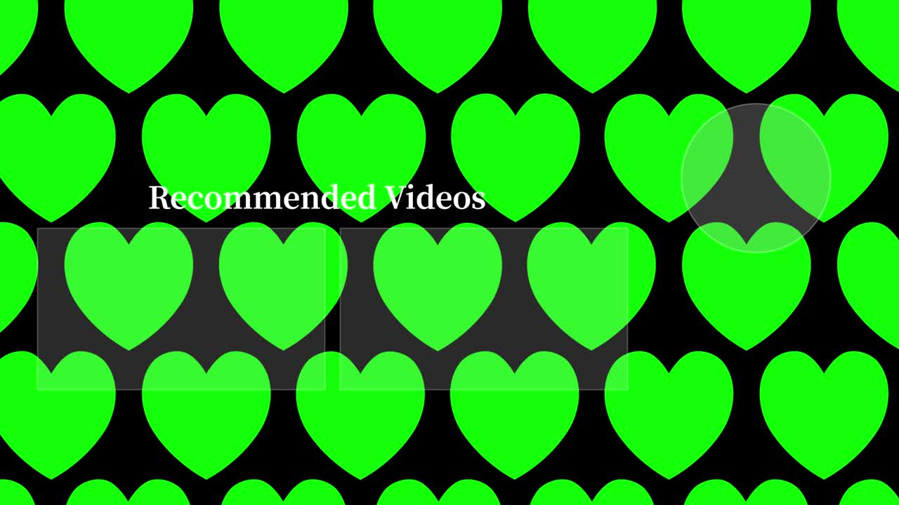 간단한 심장 움직임 엔드 카드 엔딩 스크린 모션 그래픽