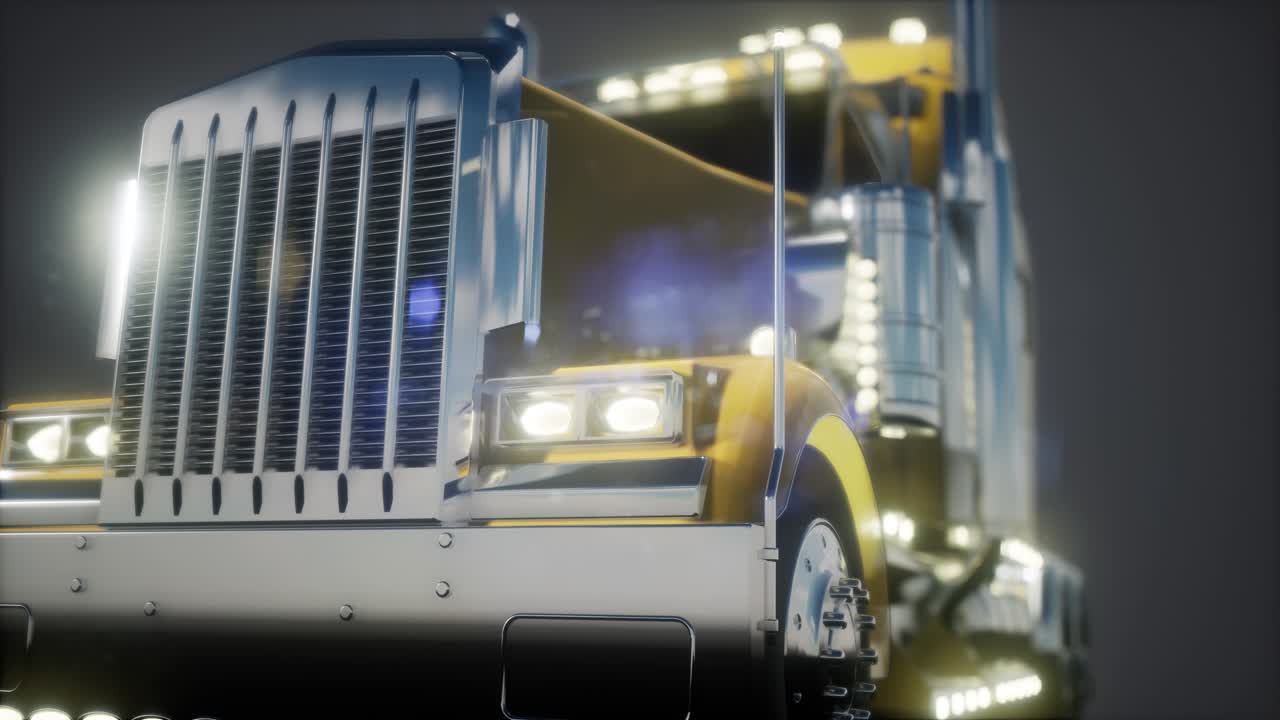 trayectoria de camión estadounidense brillante