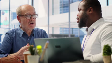 senior couple in a detailed consultation with a financial advisor