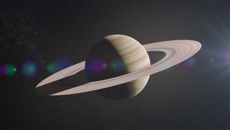 saturno en el espacio