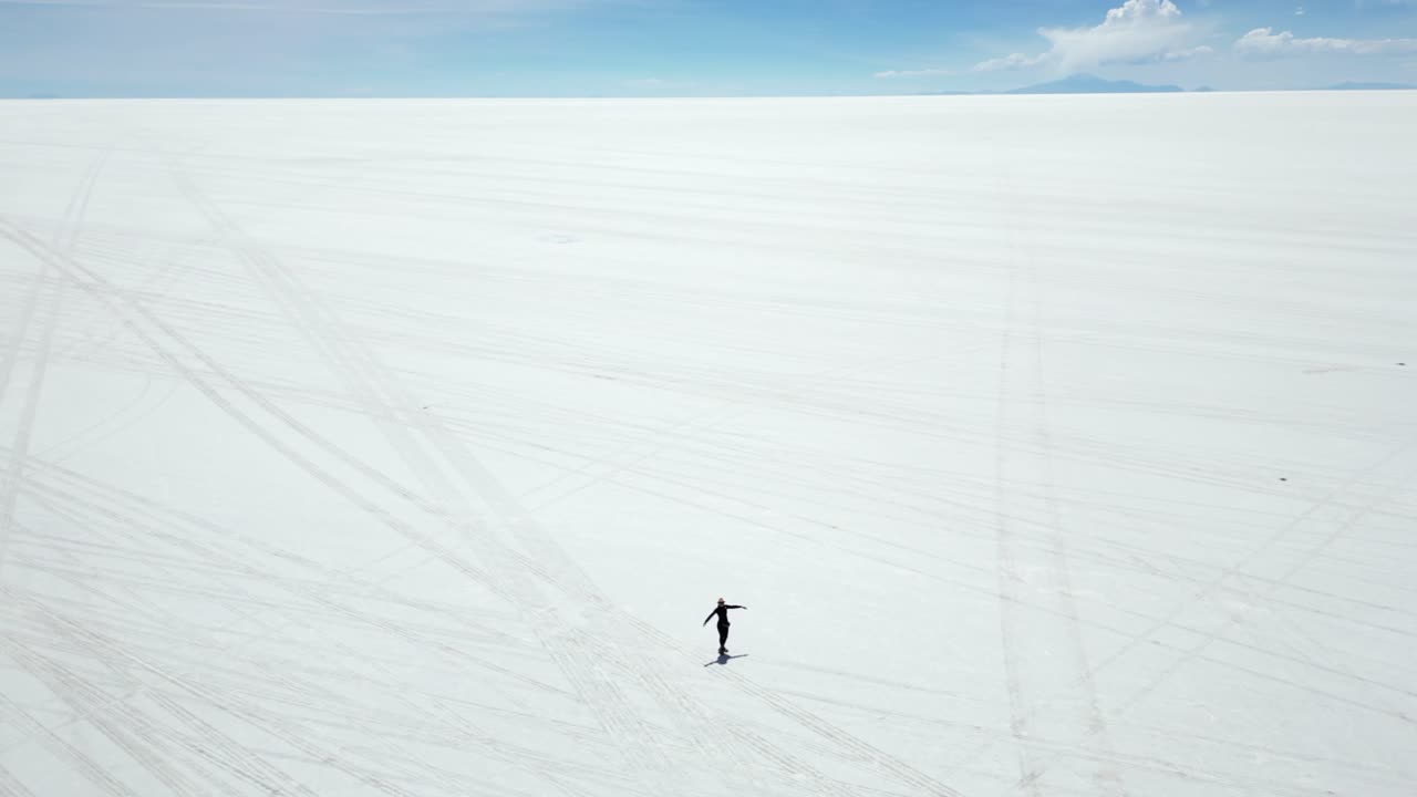 공중 도: 우유니 솔트 플래트 호수 (볼리비아)