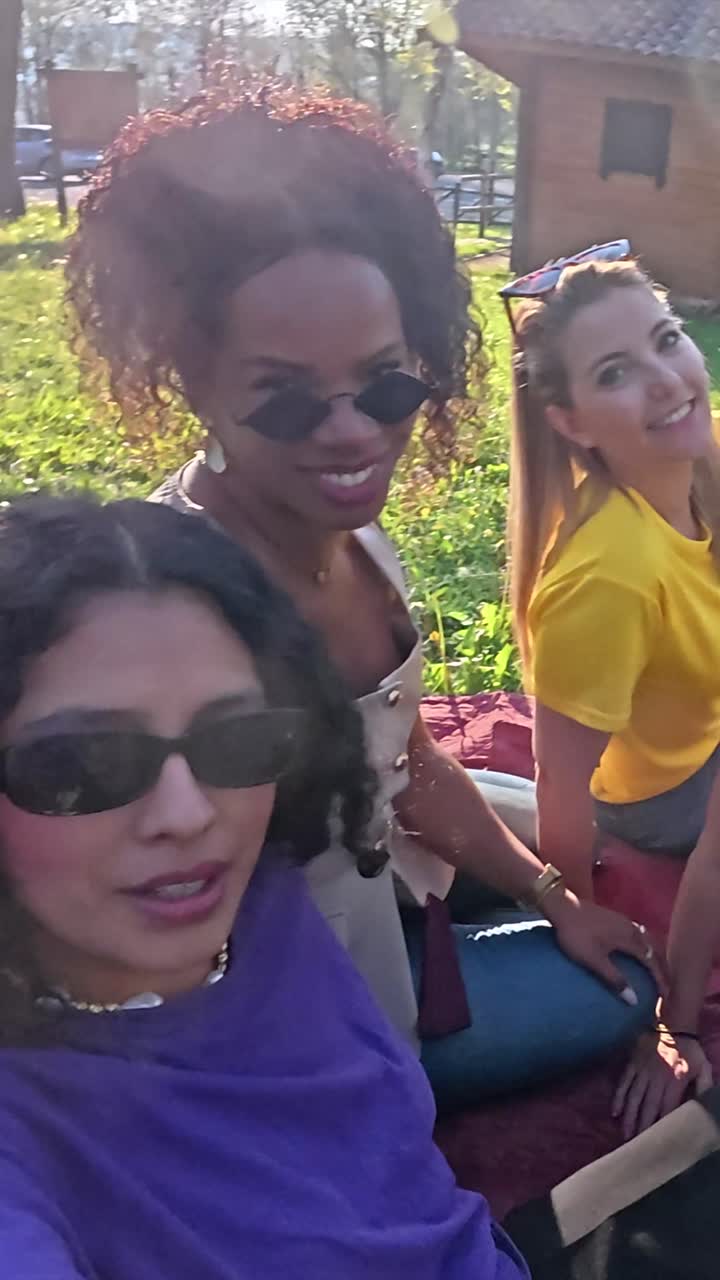 amigos disfrutando de un picnic en el parque