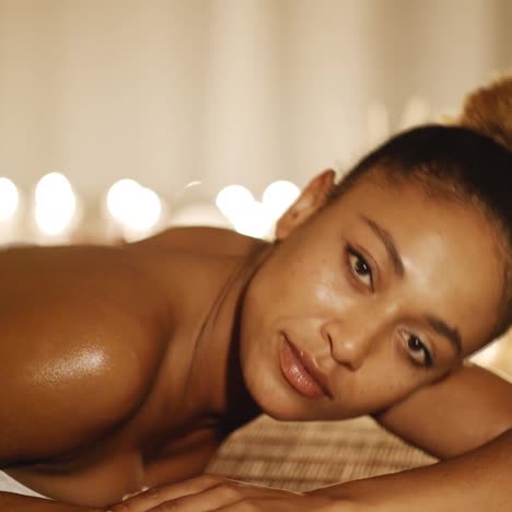 lovely young woman relaxing