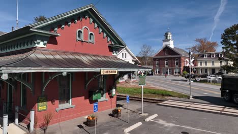 Estación-De-Tren-En-Chester-Vermont-Antena