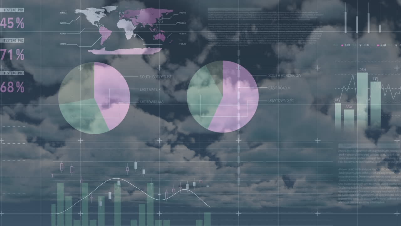 클라우드에서 금융 데이터 처리의 애니메이션